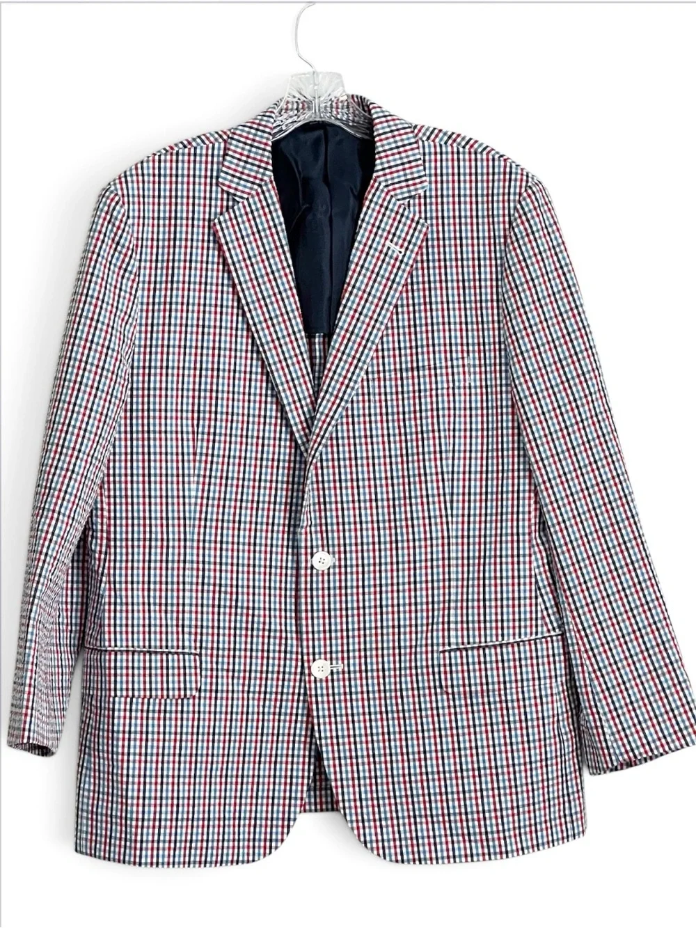 Brooks Brothers VTG Fitzgerald Cotton Seersucker Sport Coat Size 44R